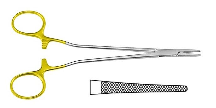 TC HEGAR-VASCULAR Голкотримач; прямий; із зубчиками; 23,0см. Tontarra Medizintechnik GmbH